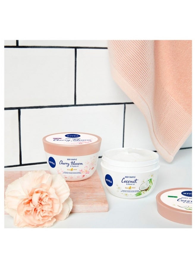 Nivea Soufflé Perlé Cherry Blossom Cream 200 ml - Image 4